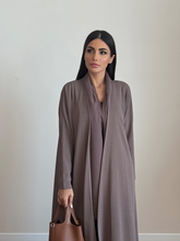 Cozy Pleated Abaya Brown