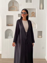 Linen Abaya Black