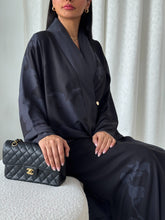 Maya Abaya Black Grey