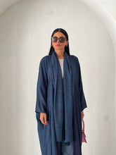 Marble Abaya Navy