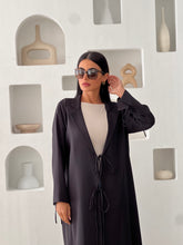 Linen Abaya Black