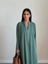 Cozy Pleated Abaya Green
