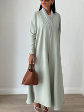 Cozy Pleated Abaya Mint