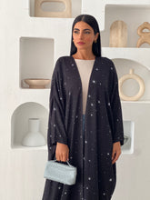 Stars Abaya in Black
