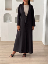 Linen Abaya Black
