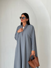 Cozy Pleated Abaya Grey