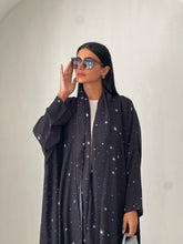 Stars Abaya in Black