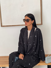 Stars Abaya in Black