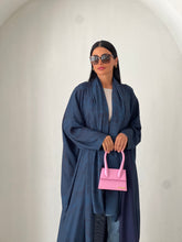 Marble Abaya Navy