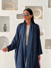 Marble Abaya Navy