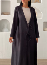 Linen Abaya Black