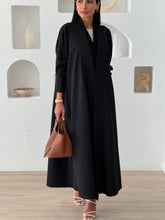 Cozy Pleated Abaya Black