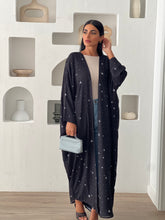 Stars Abaya in Black