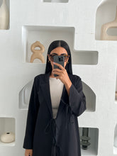 Linen Abaya Black