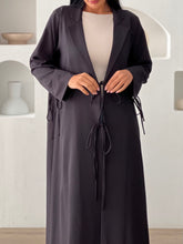 Linen Abaya Black
