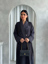 Maya Abaya Black Grey