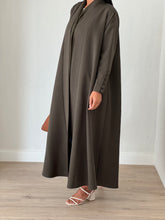 Buttoned Sleeve Abaya Olive