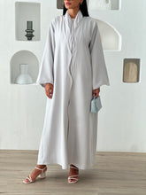 Wave Abaya in Grey