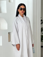 Wave Abaya in Grey