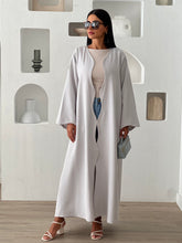 Wave Abaya in Grey