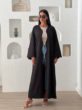 Wave Abaya in Black