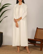 Collar Abaya Set White
