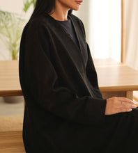 Suede Abaya Black