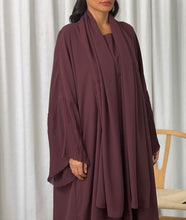 Pleated Flow in Burgundy