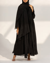 Metallic Black Abaya Set