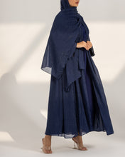 Metallic Navy Abaya Set