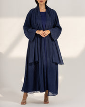 Metallic Navy Abaya Set